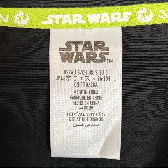 Star Wars Rebel Leader Jacket Black Windbreaker Unisex Sz S New Disney Parks - Picture 6 of 10
